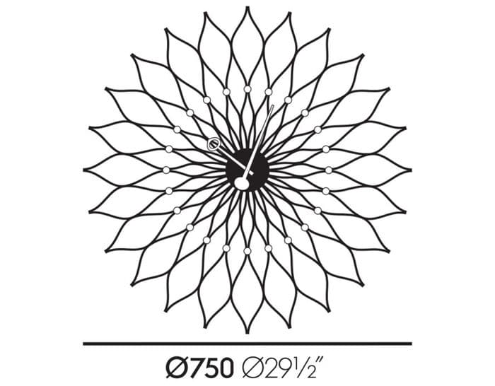 george nelson sunflower clock