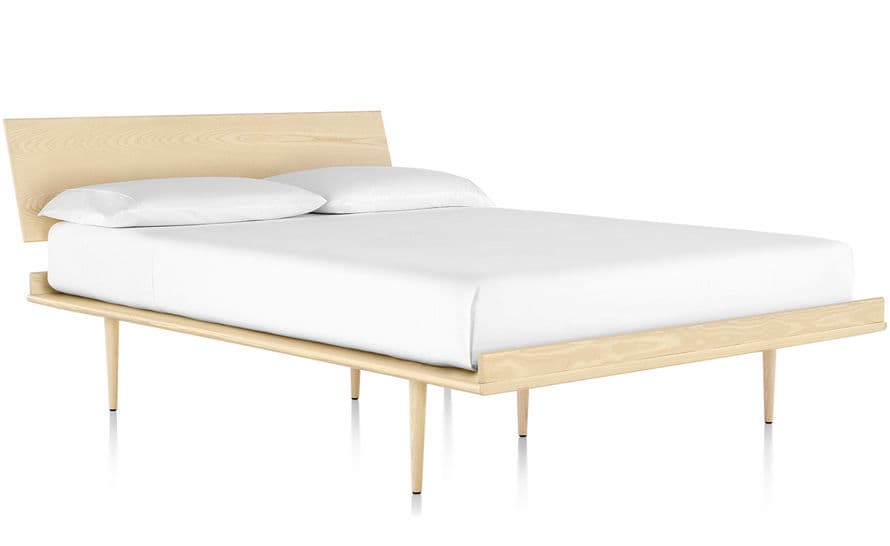 nelson thin edge bed with wood taper legs