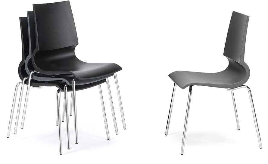 gigi stacking side chair