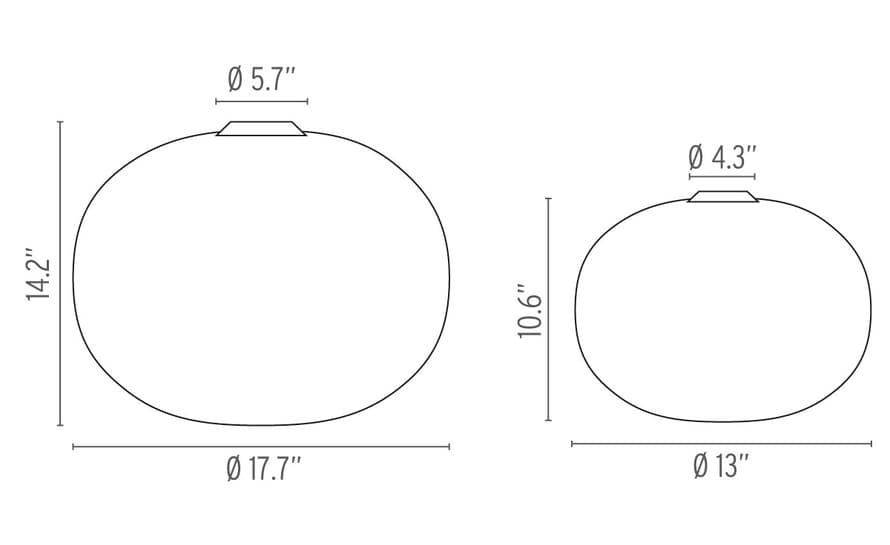 glo ball ceiling lamp