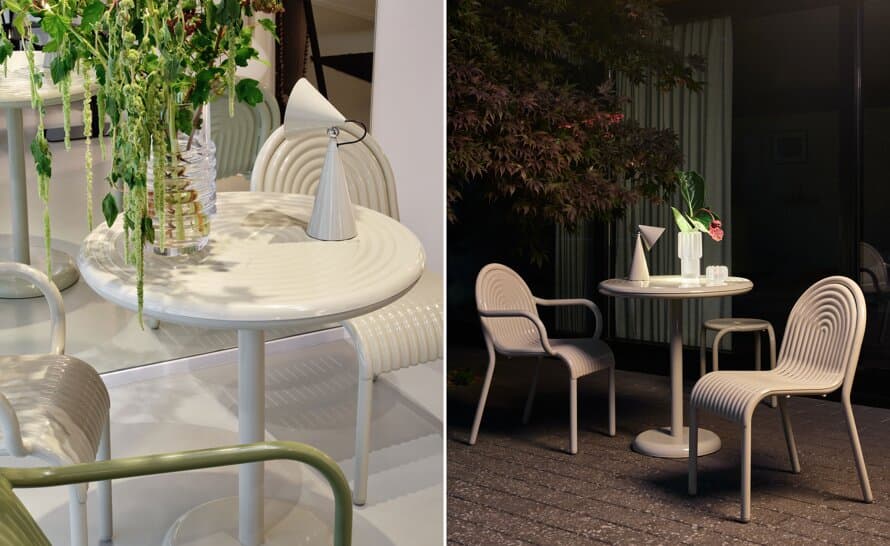 Groove Outdoor Table Round