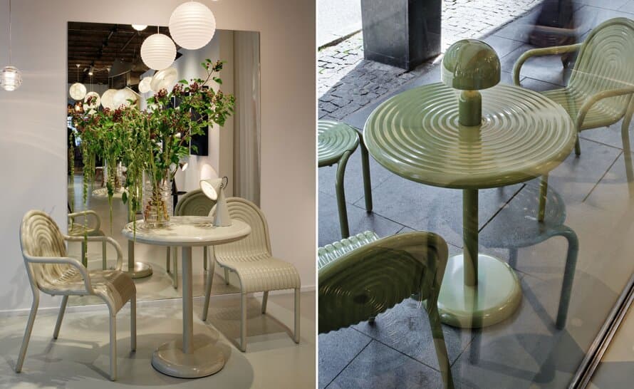 Groove Outdoor Table Round