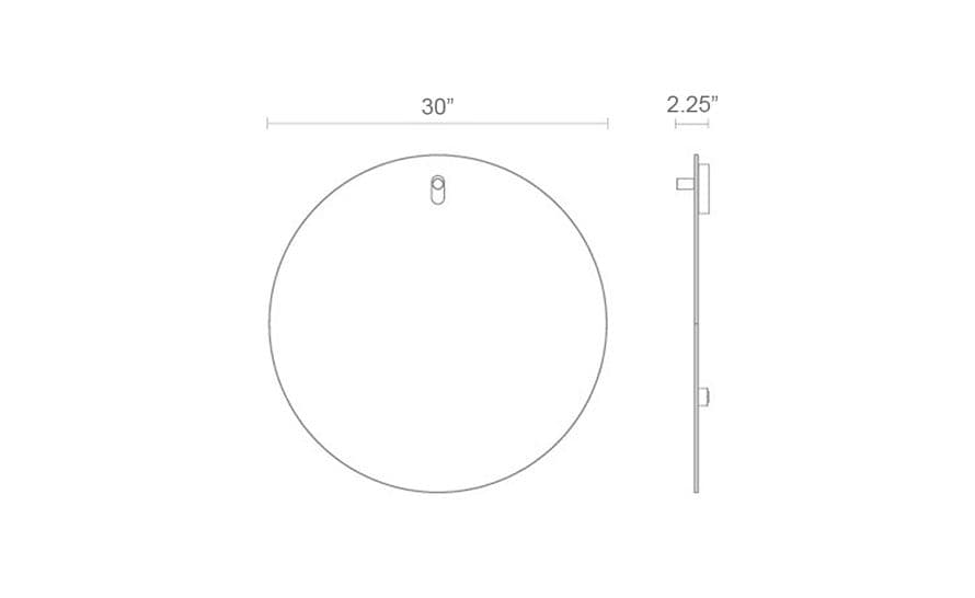 hang 1 round mirror