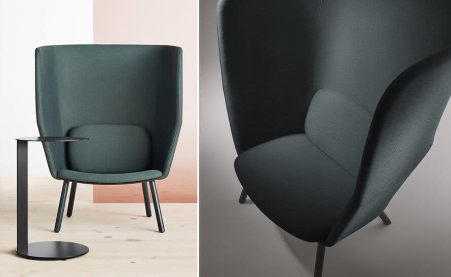 hedge high back lounge chair