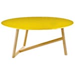 klara table with mdf top & oak base
