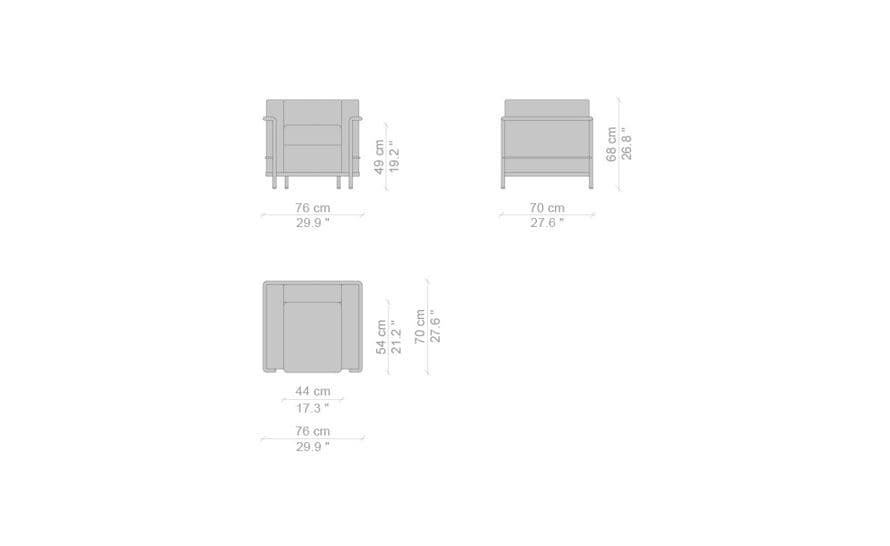 le corbusier lc2 armchair