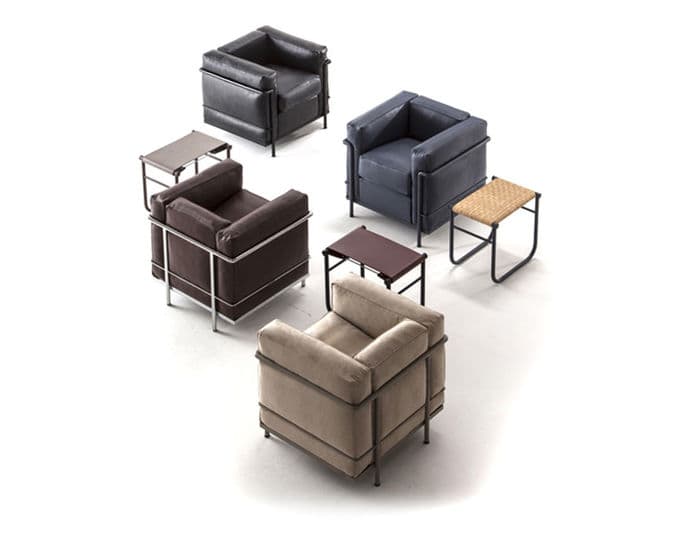 le corbusier lc2 armchair with down cushions