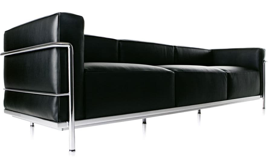 le corbusier lc3 three seat sofa