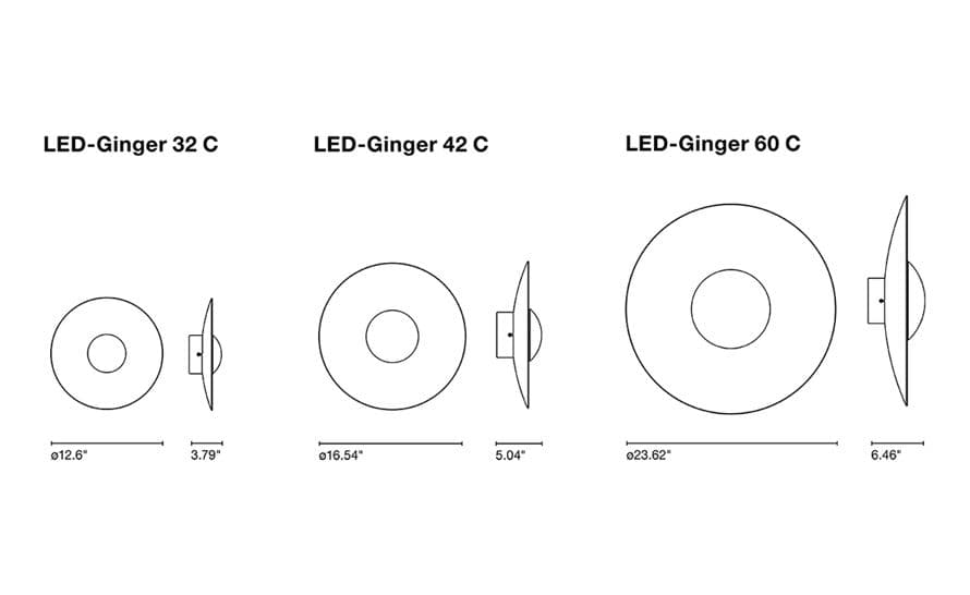 led-ginger wall sconce