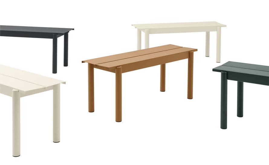 linear steel bench