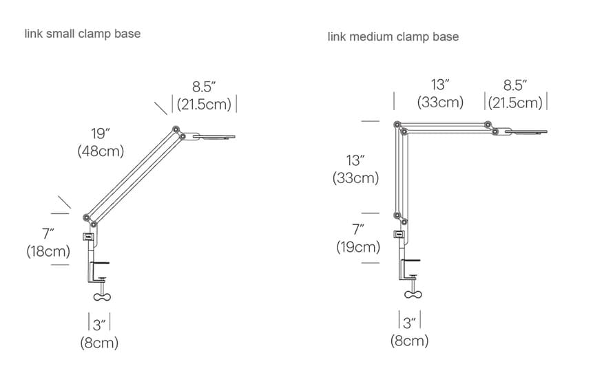 link led clamp base lamp