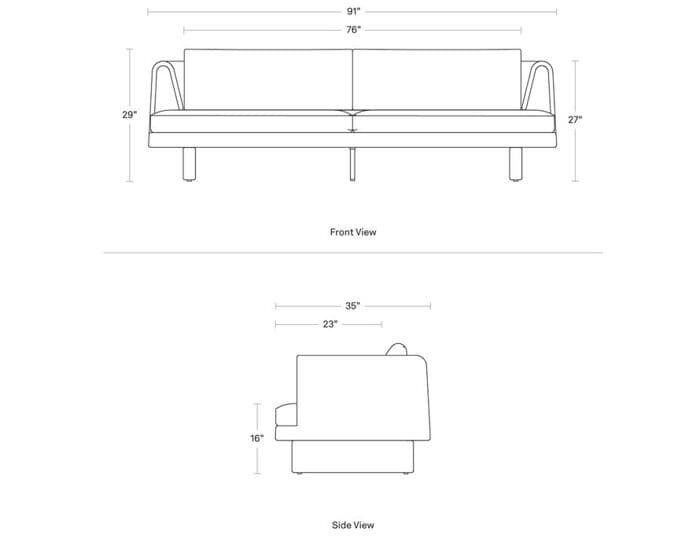 Loophole Outdoor 3 Seat Sofa