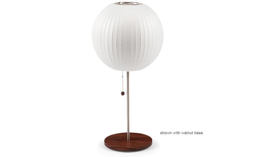nelson lotus table lamp ball