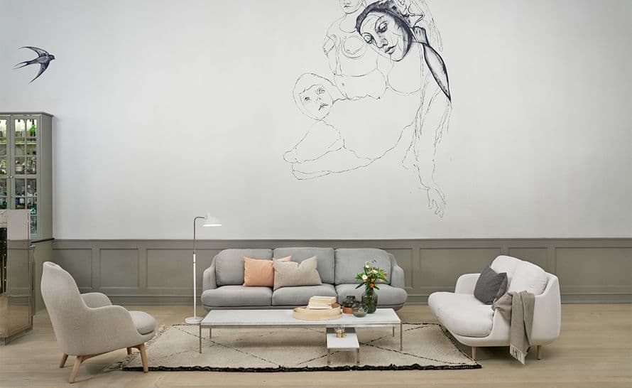 lune 3 seat sofa
