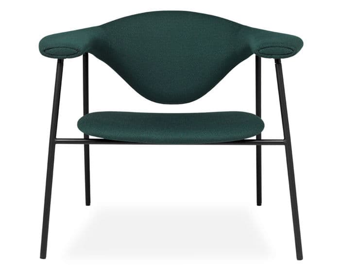 masculo lounge chair with 4 leg base