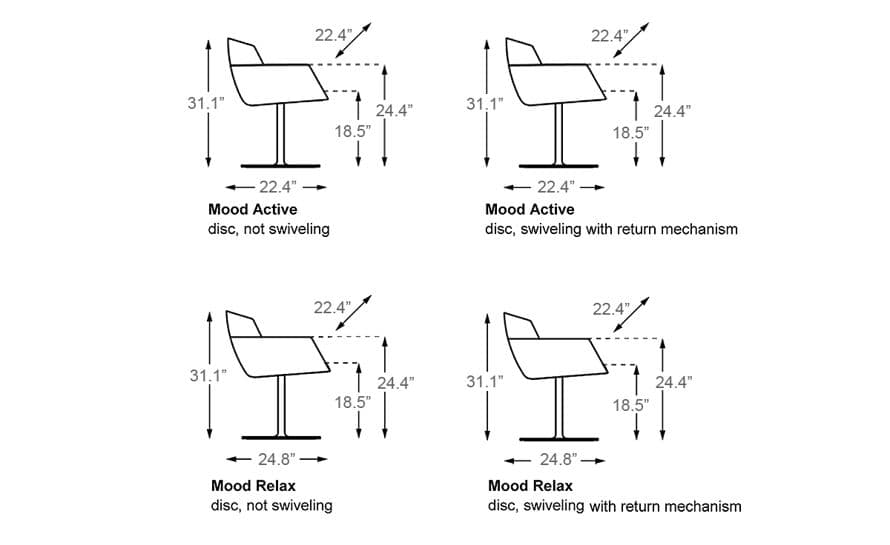 mood disc base chair