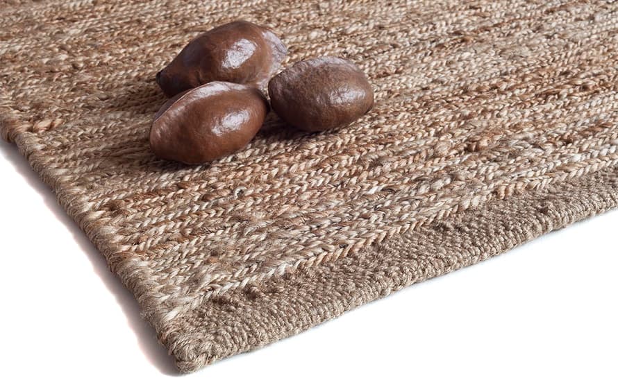 knitted jute rug