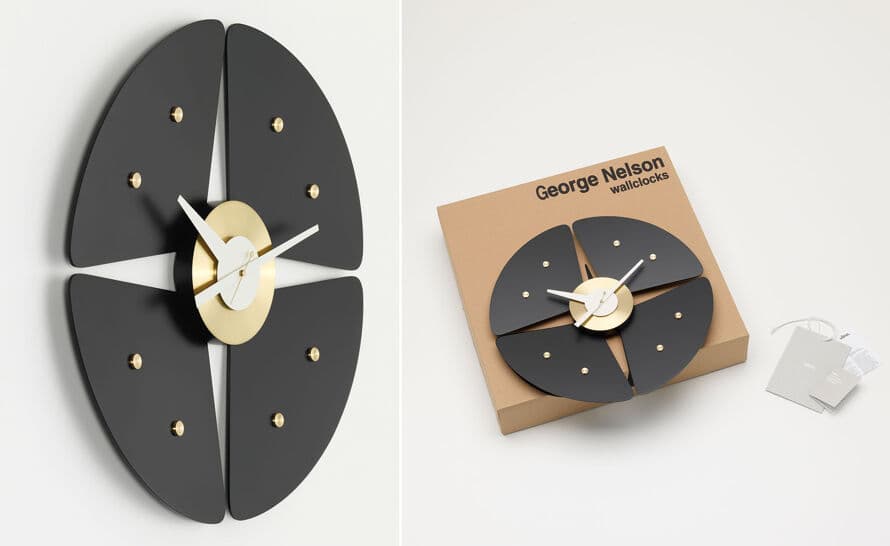 george nelson petal wall clock
