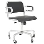 emeco nine-0 task swivel armchair