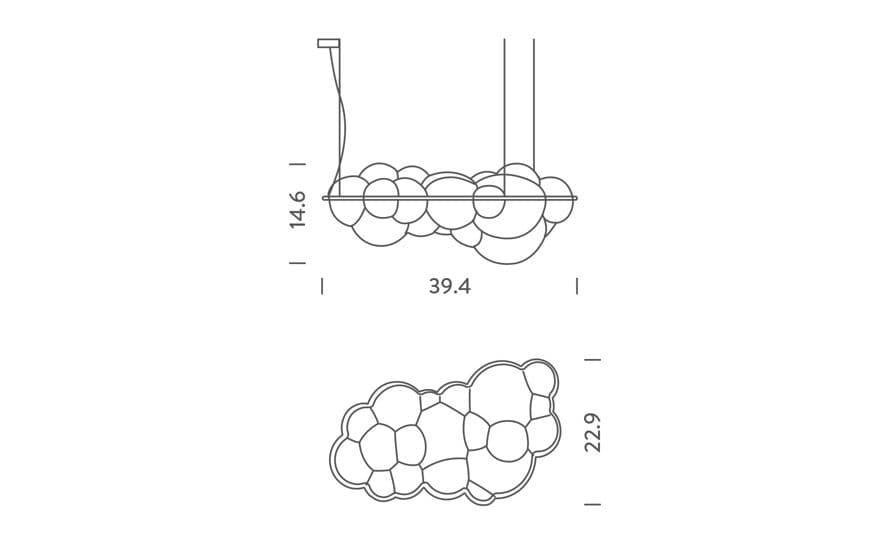 nuvola suspension lamp