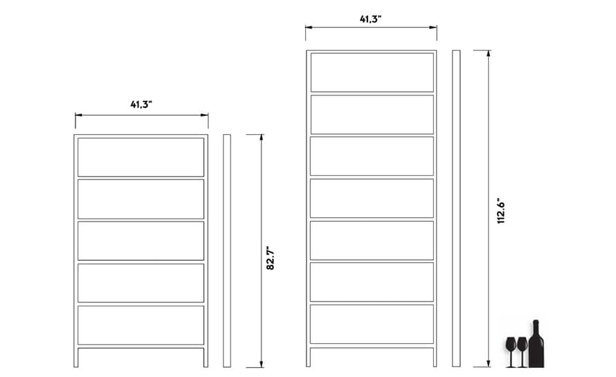 oblique shelf