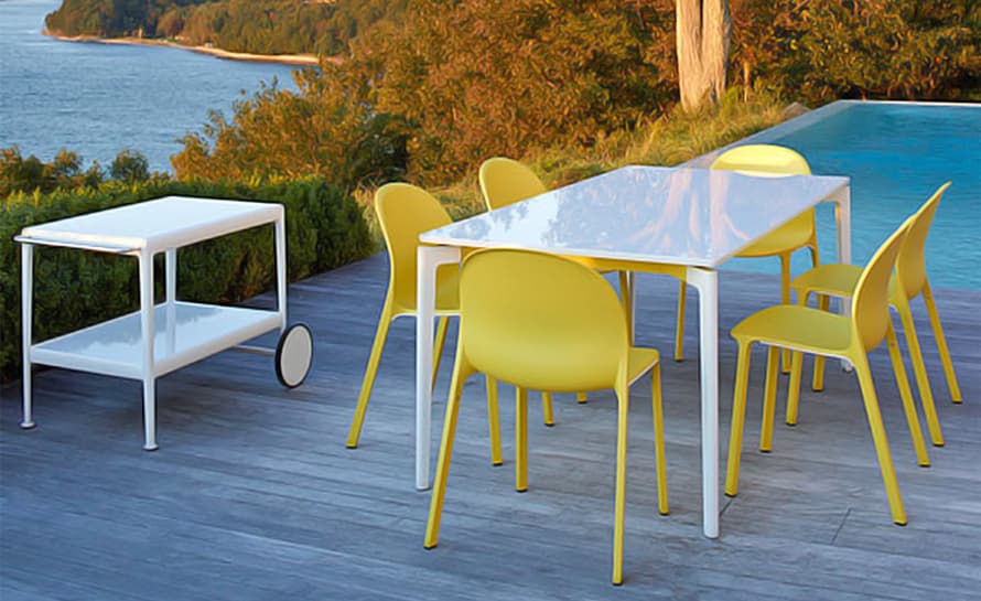 olivares aluminum stacking chair