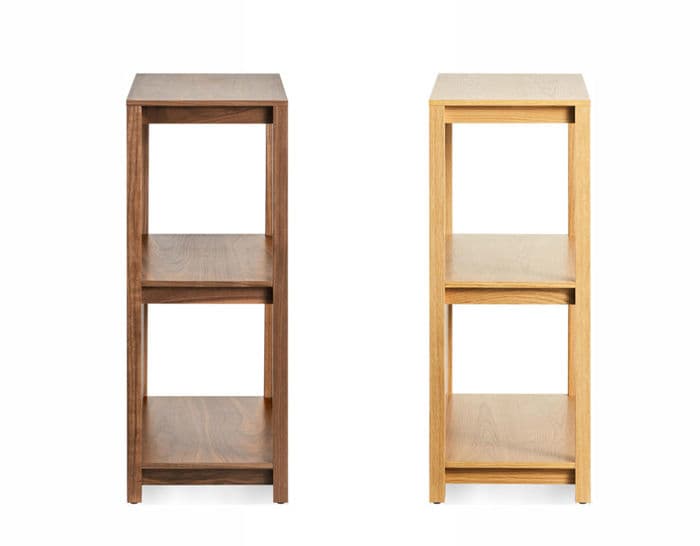 open plan small low bookcase by blu dot