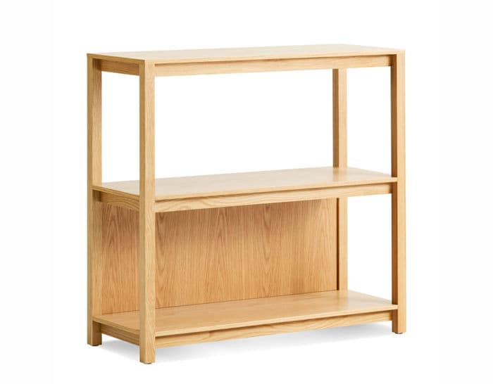open plan small low bookcase by blu dot