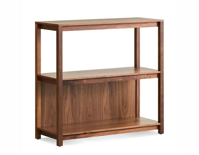 open plan small low bookcase by blu dot