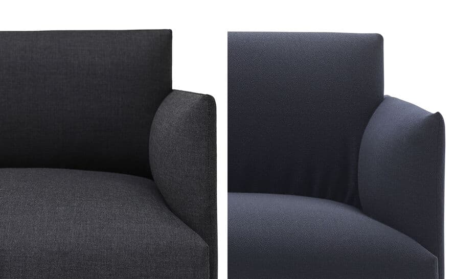 outline corner sofa