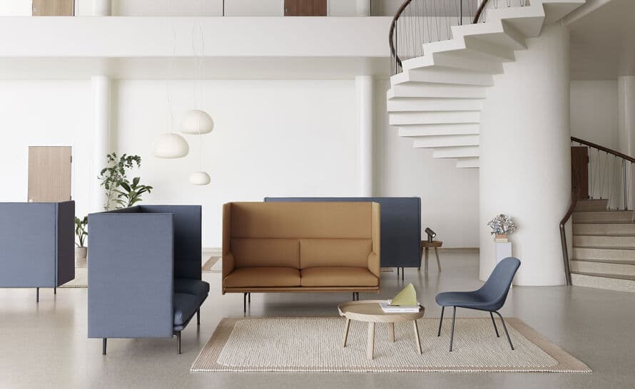 outline highback sofa 1 seater