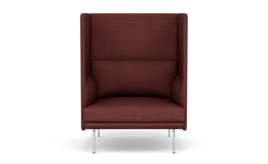 outline highback sofa 1 seater