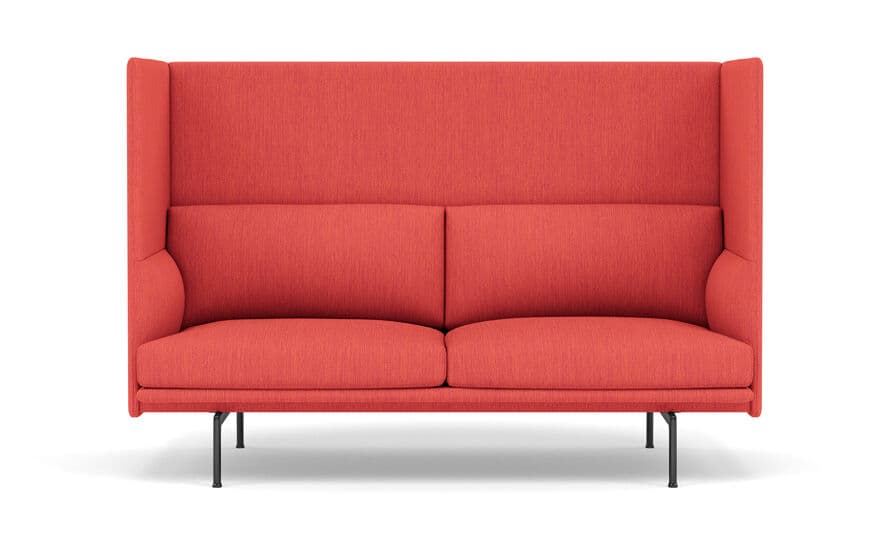 outline highback sofa 2 seater