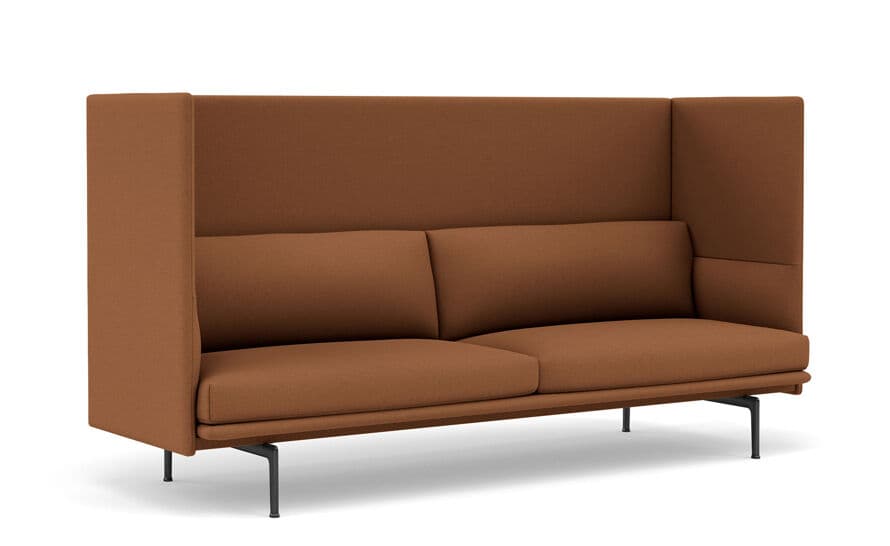 outline highback sofa 3 seater