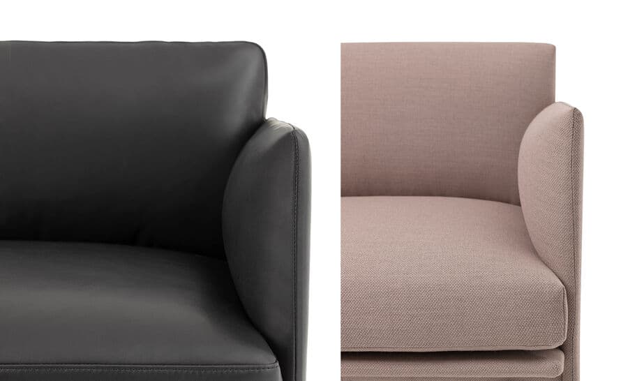 outline sofa with chaise longue
