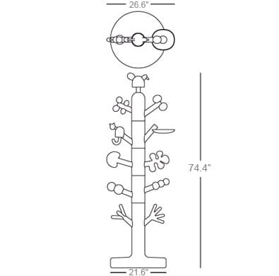 magis paradise tree coat stand