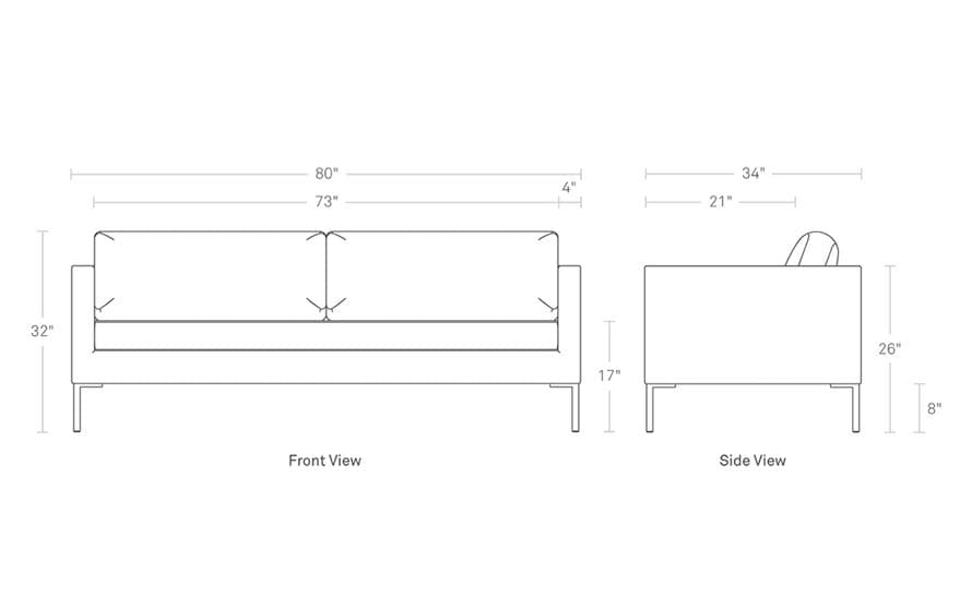 paramount 80 inch sofa