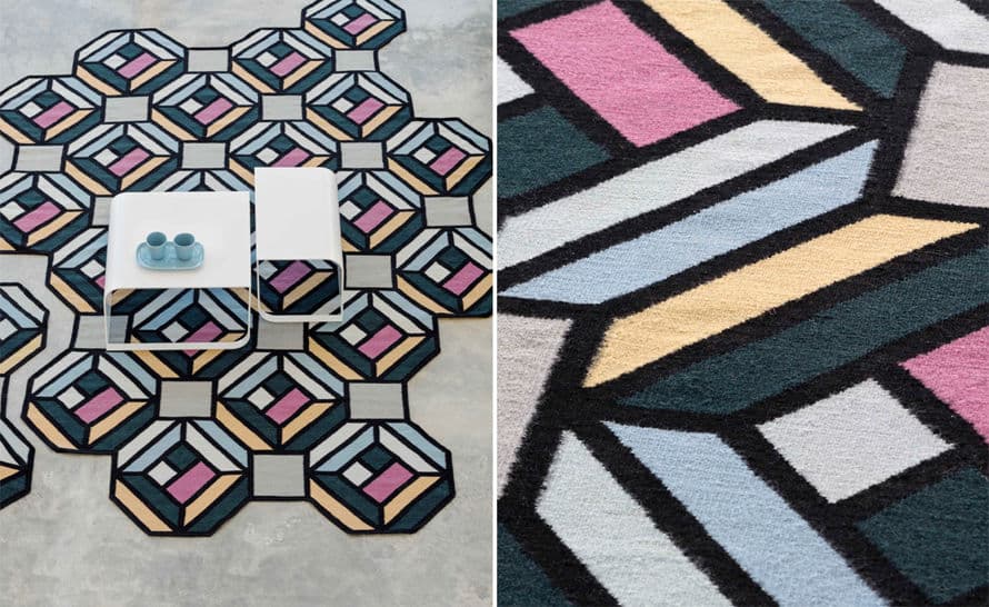 parquet tetragon rug