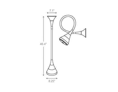pipe ceiling/wall lamp