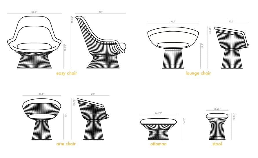 platner lounge chair