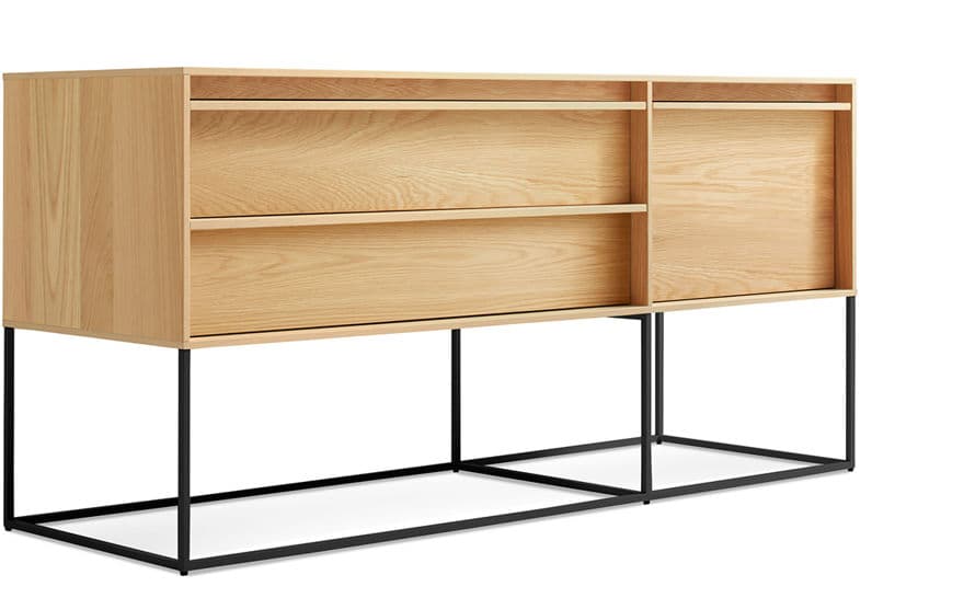 rule 1 door, 2 drawer console