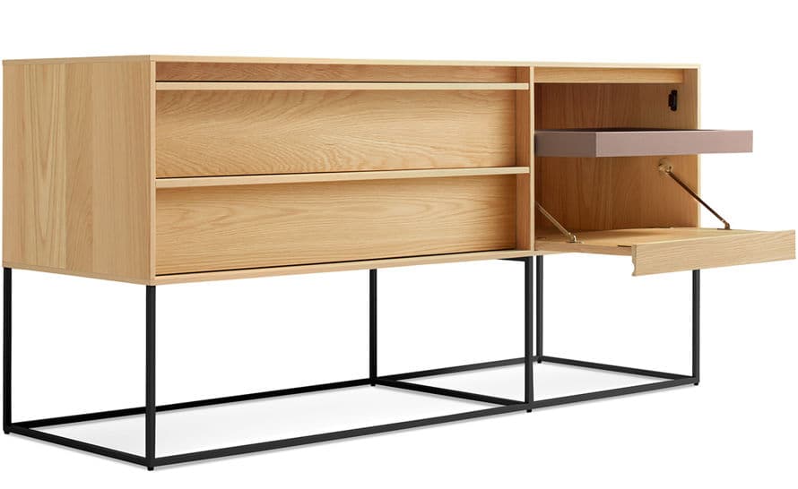 rule 1 door, 2 drawer console