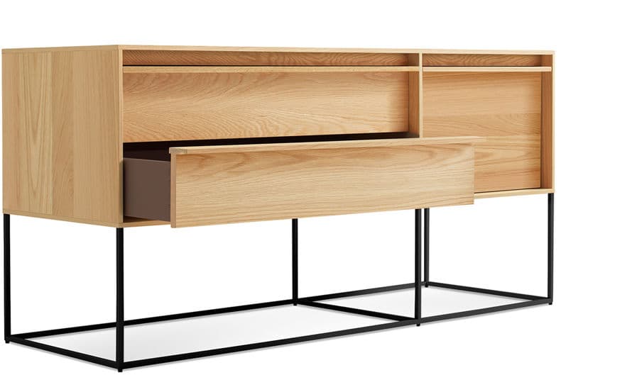rule 1 door, 2 drawer console