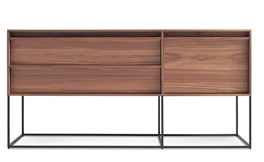 rule 1 door, 2 drawer console
