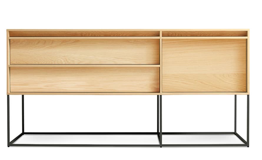 rule 1 door, 2 drawer console