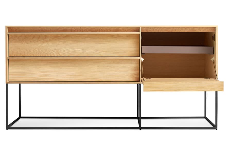 rule 1 door, 2 drawer console