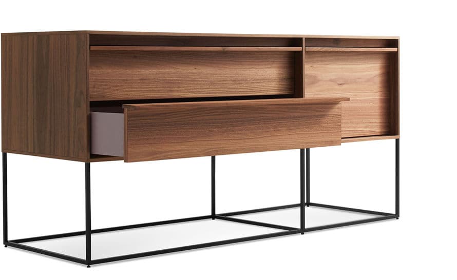 rule 1 door, 2 drawer console