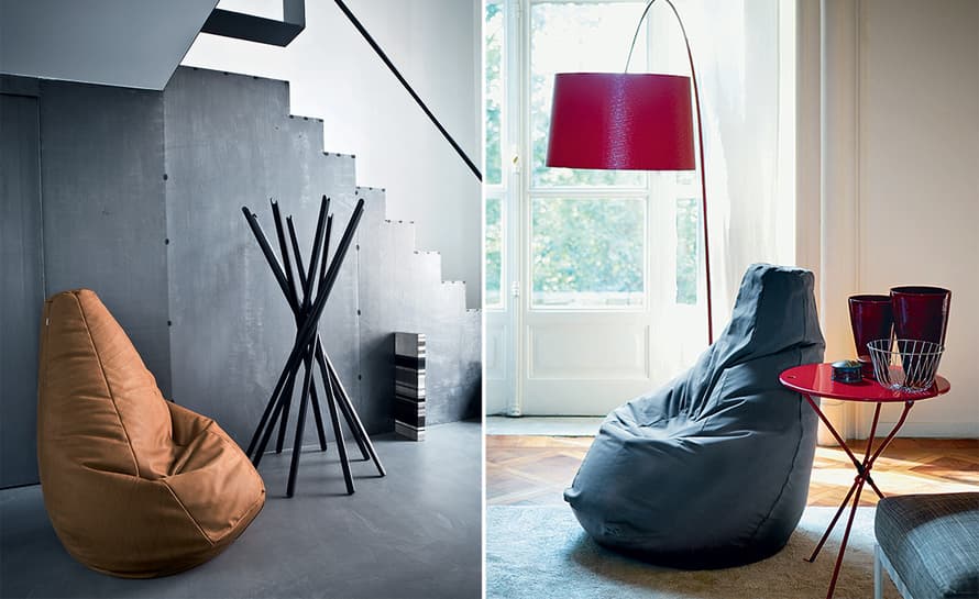 sacco easy chair in leather