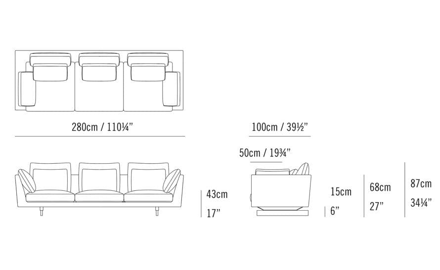 Savoy 3 Seat Sofa