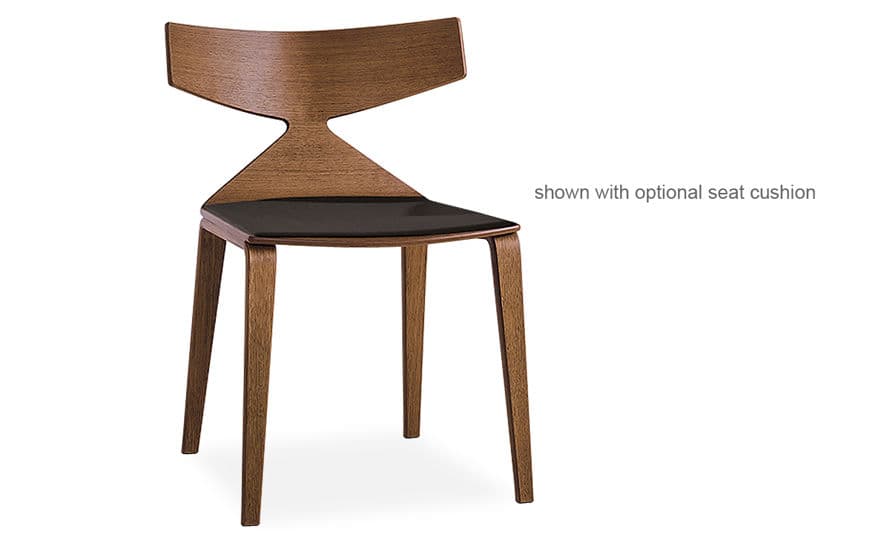 saya chair with wood legs